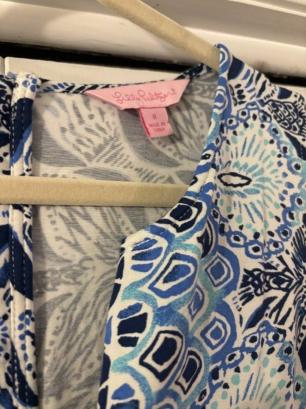 Lilly Pulitzer A Mermaid's Tail shift dress size 8 - Picture 7 of 8